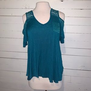 Adorable Xhilaration Off the Shoulder Top w/ Lace